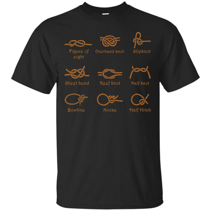 Nice-nautical Knots Types Shirt Black