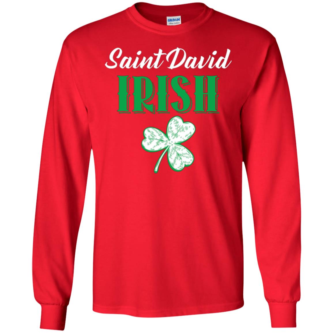 Saint Patrick's Day T-shirt Saint David Irish Red