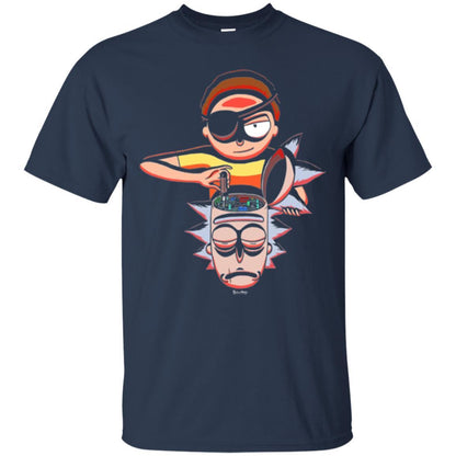 Film T-shirt Cartoon Lover Evil Morty Navy