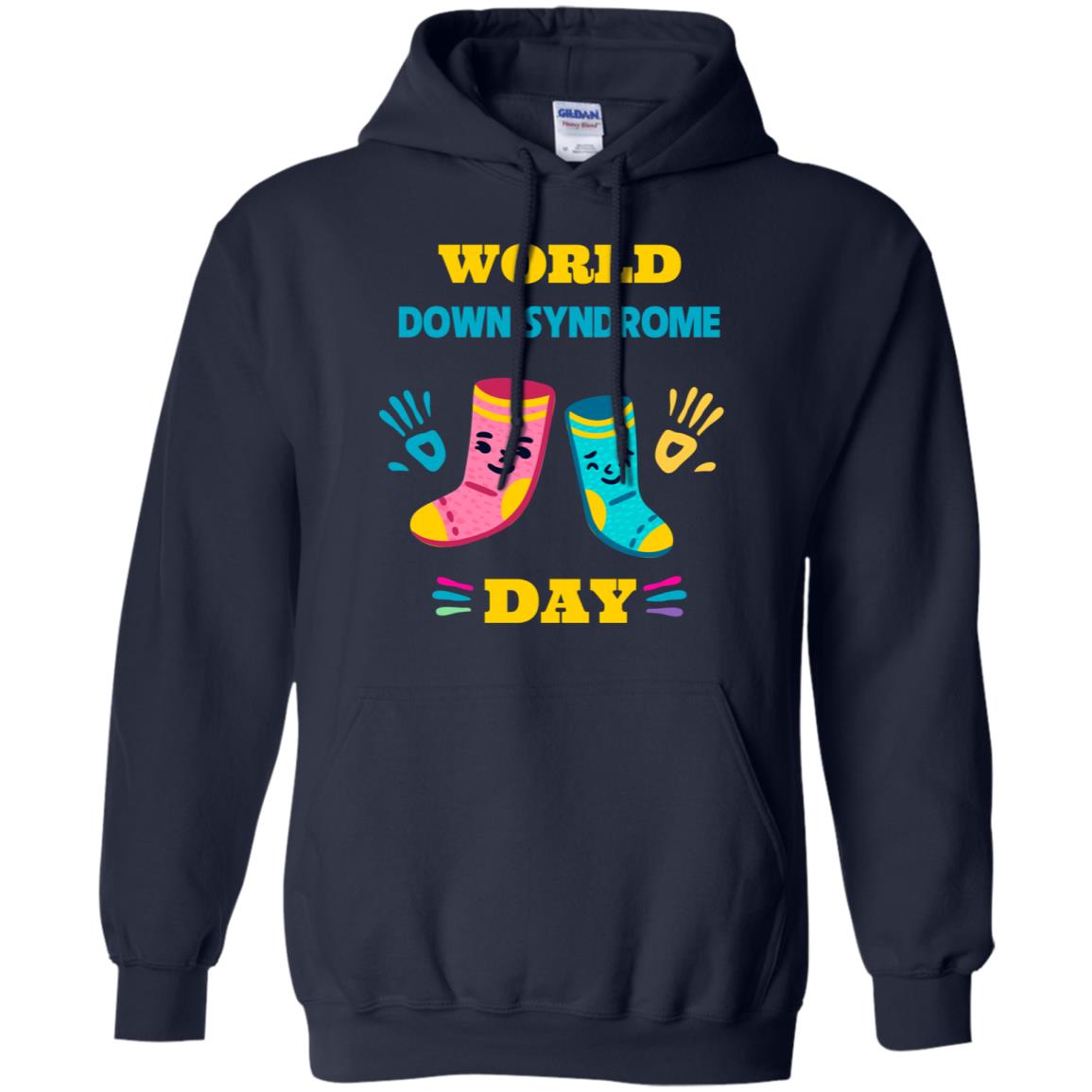 World Down Syndrome Day Hands And Stocks Shirt Navy