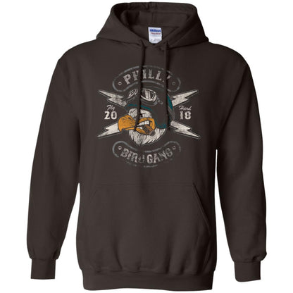 Bird Gang Eagles T-shirt Vintage Distressed Dark Chocolate