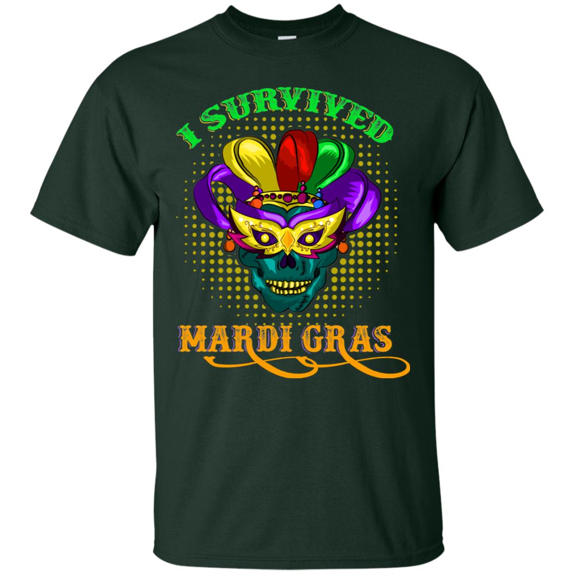 I Survived Mardi Gras Shirt Forest