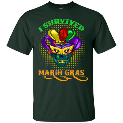 I Survived Mardi Gras Shirt Forest
