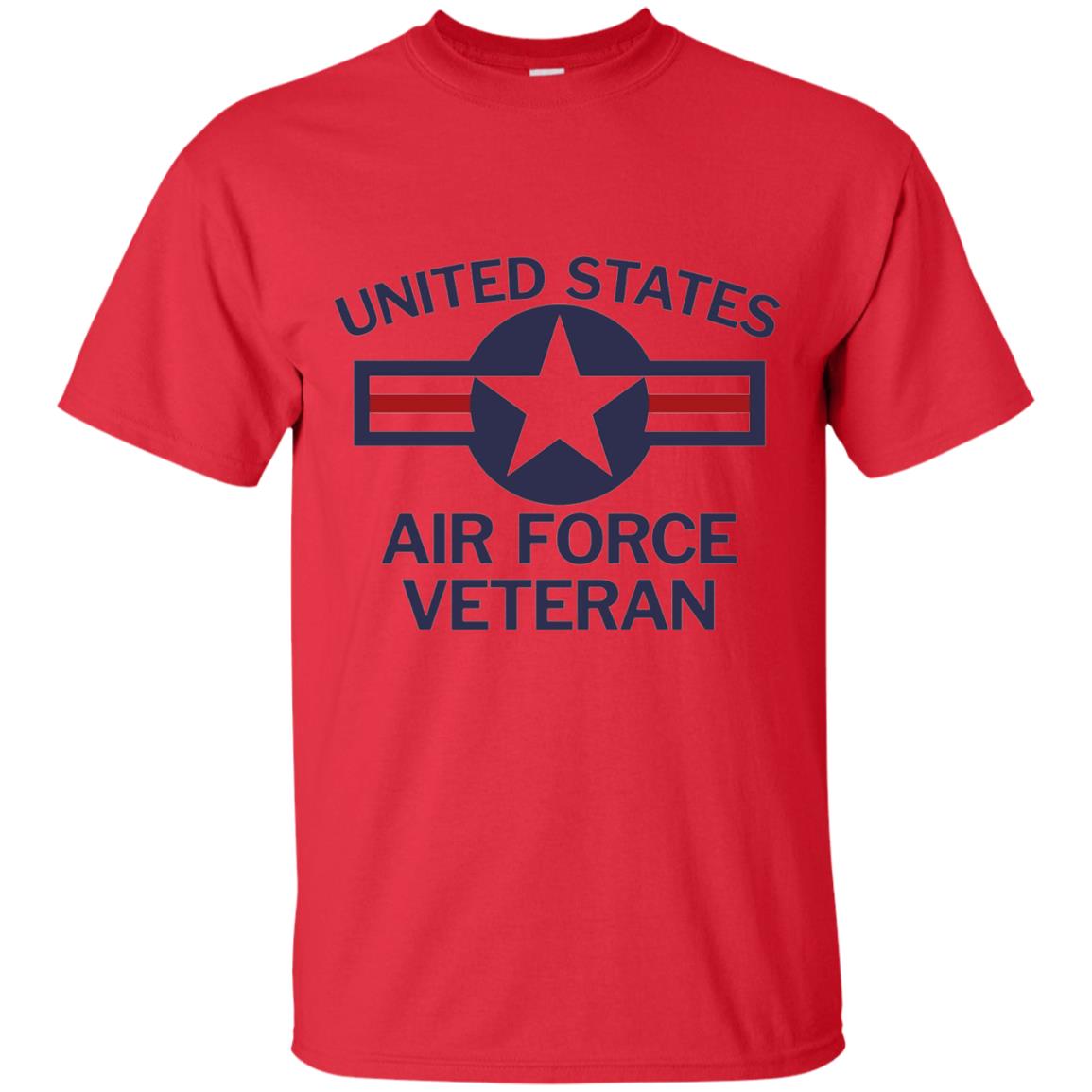 United States Air Force Veteran T-shirt Red