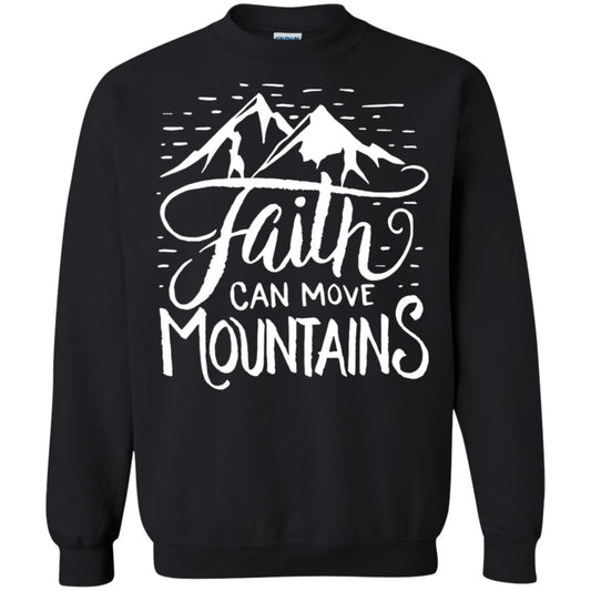 Faith Can Move Mountains Christian Gift Shirt Black