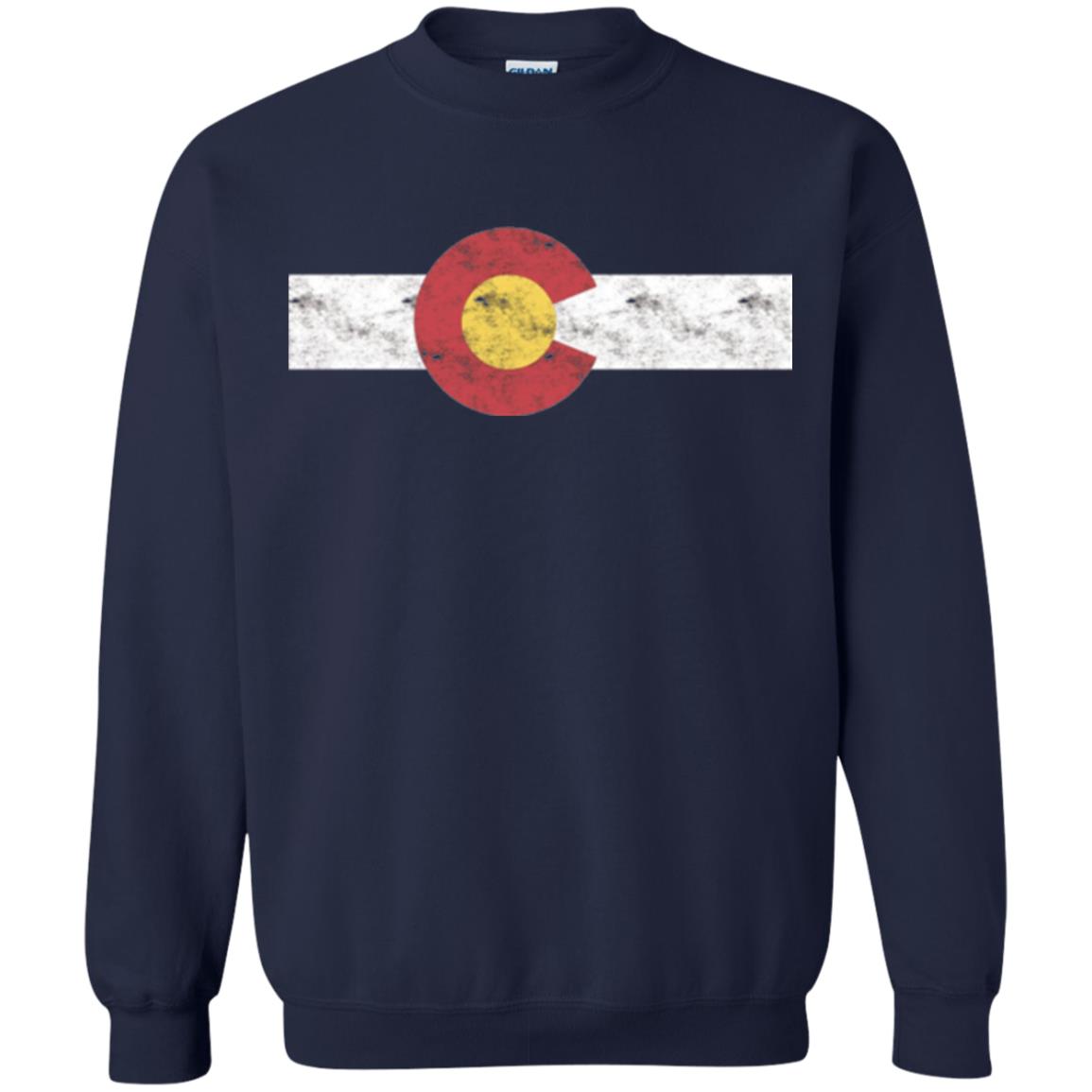 Colorado State Flag T-shirt Patriotic Colorado Day Navy