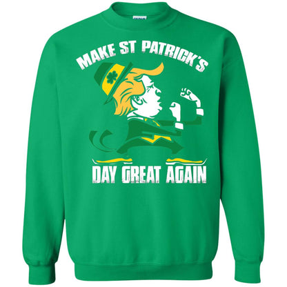 Trump Make St Patricks Day Great Again Funny Trump T-shirt Irish Green
