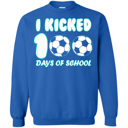 Soccer Lover T-shirt I Kicked 100 Days Of School Royal