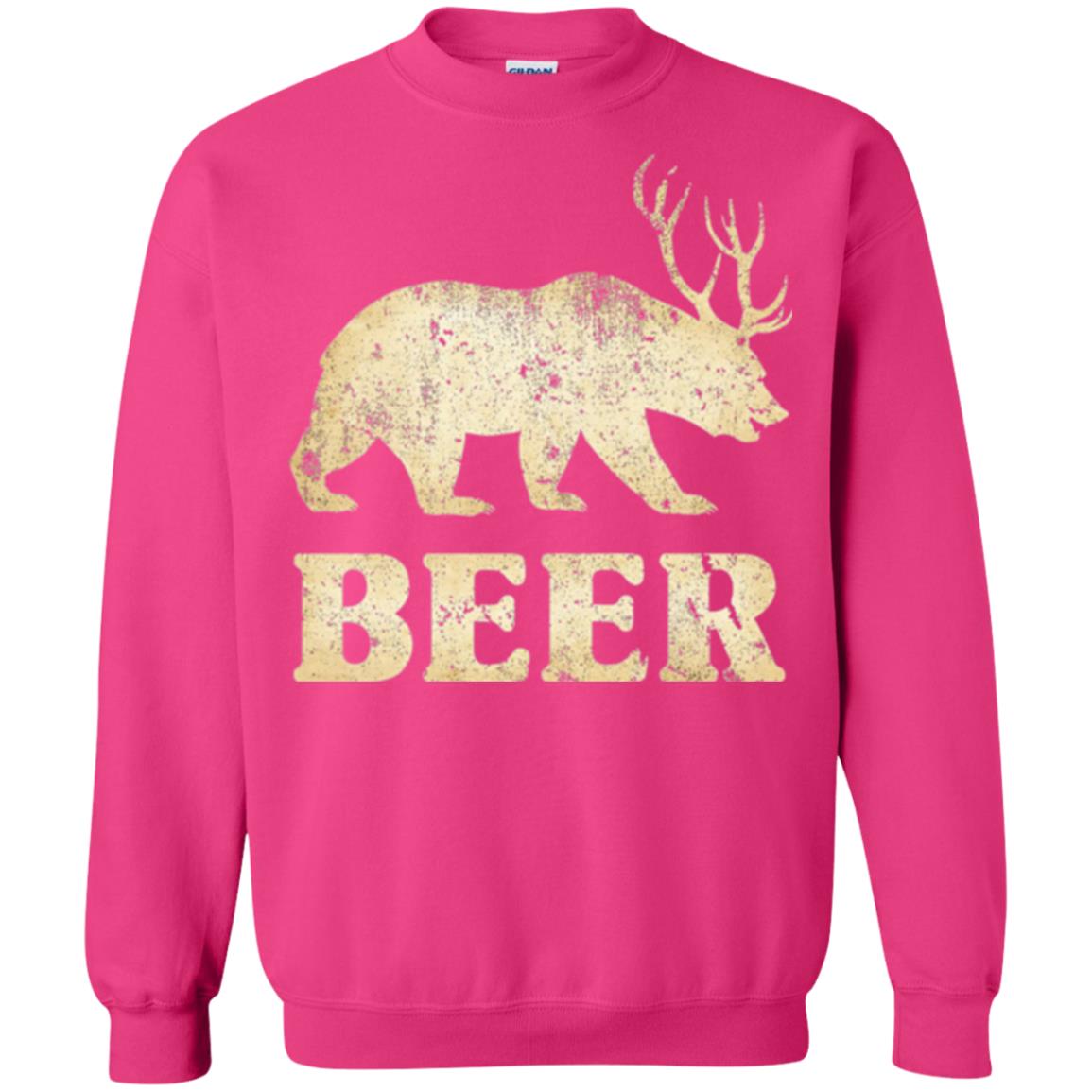 Beer T-shirt Vintage Bear Deer Heliconia
