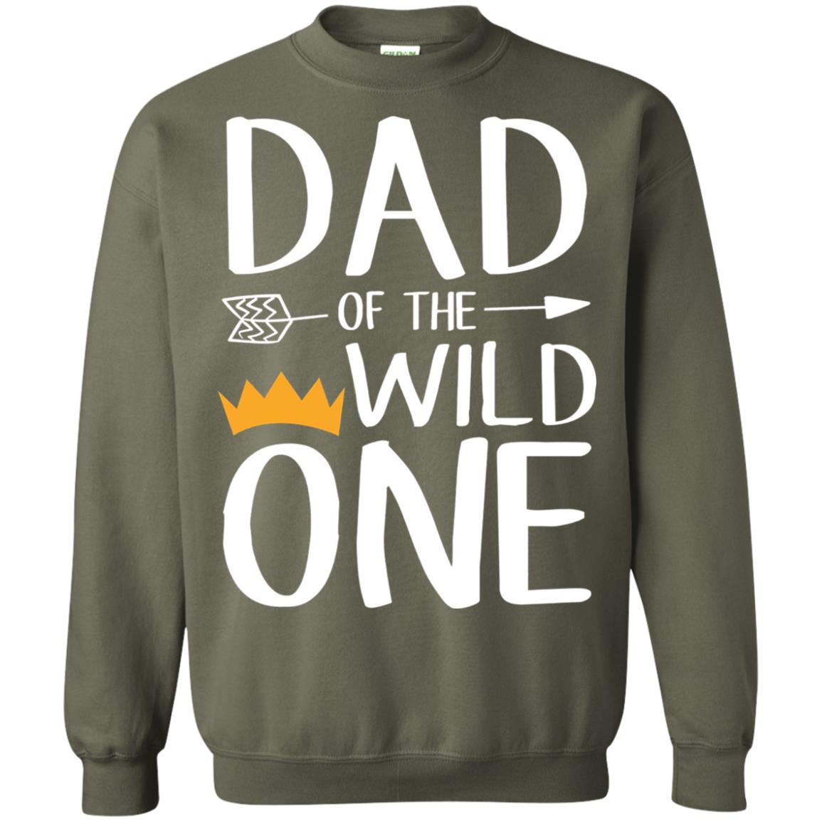 Dad Of The Wild One Thing 1st Birthday Shirt Military Green