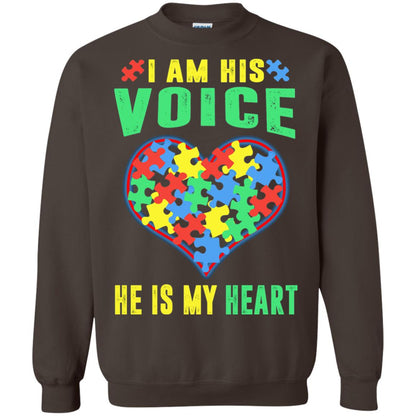 Autism Awareness Shirt He Is My Heart Dark Chocolate