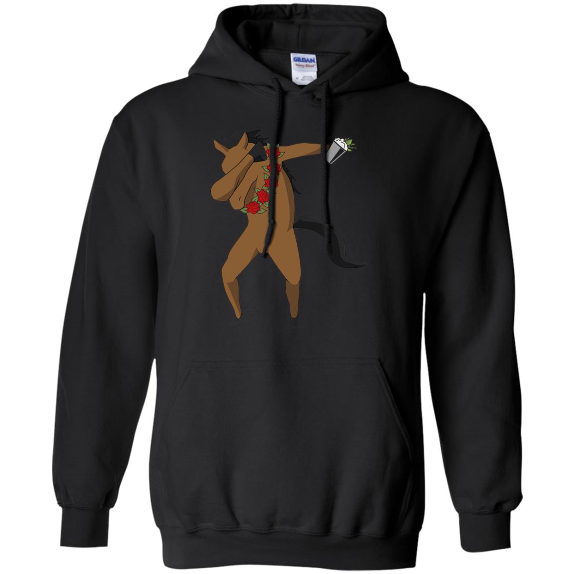 Derby Party 2018 Funny Dabbing Horse Shirt Black