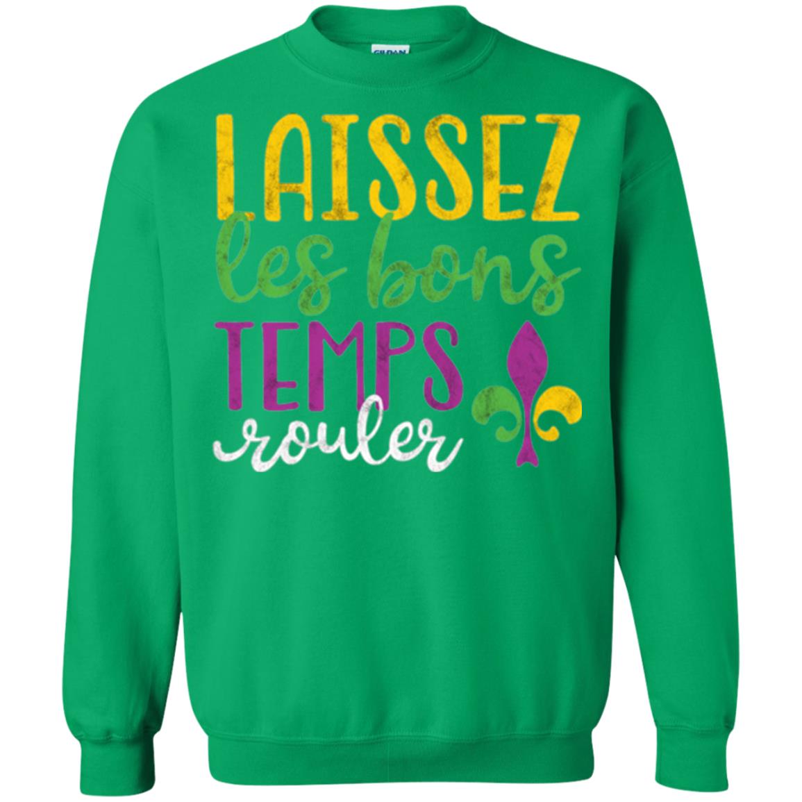 Mardi Gras T-shirt Laissez Les Bons Temps Rouler Irish Green