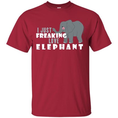I Just Freaking Love Elephant Shirt Cardinal