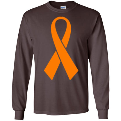 Orange Ribbon Gun Violence Awareness Anti Gun T-shirt Dark Chocolate