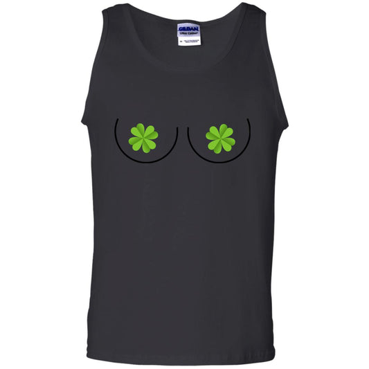 Shamrocks Breast Saint Patrick_s Day T-shirt Black
