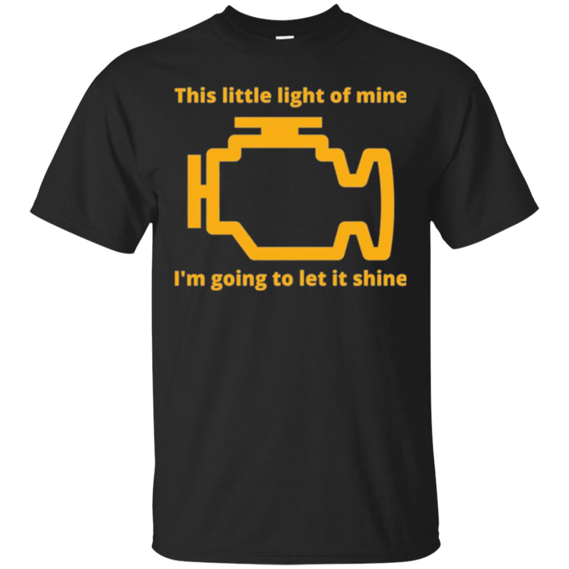 This Little Light Of Mine - Check Engine Light T-shirt Black