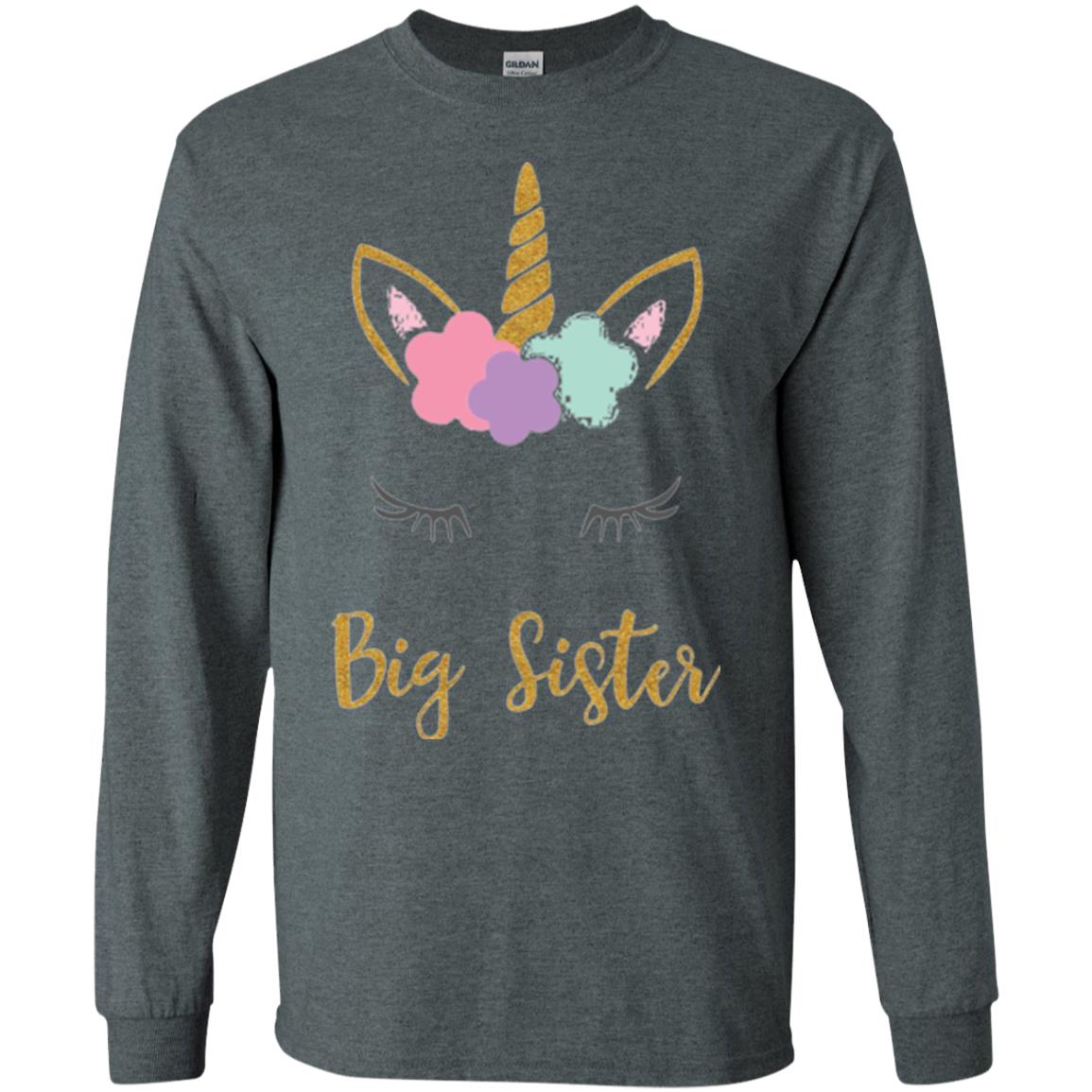 Family T-shirt Big Sister Dark Heather