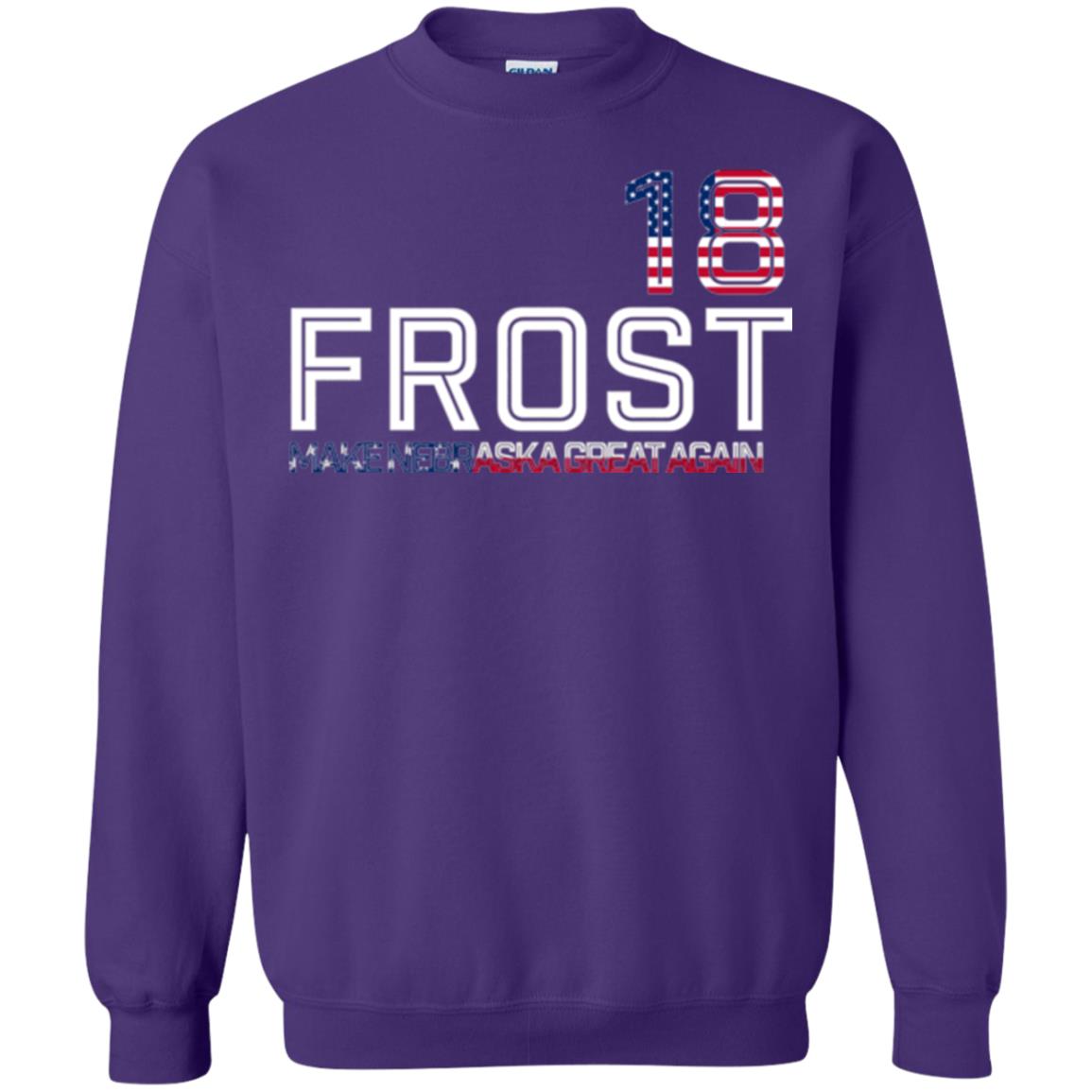 Frost 2018 T-shirt Make Nebraska Great Again Purple
