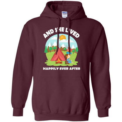 And She Lived Happily Ever After T-shirt Maroon