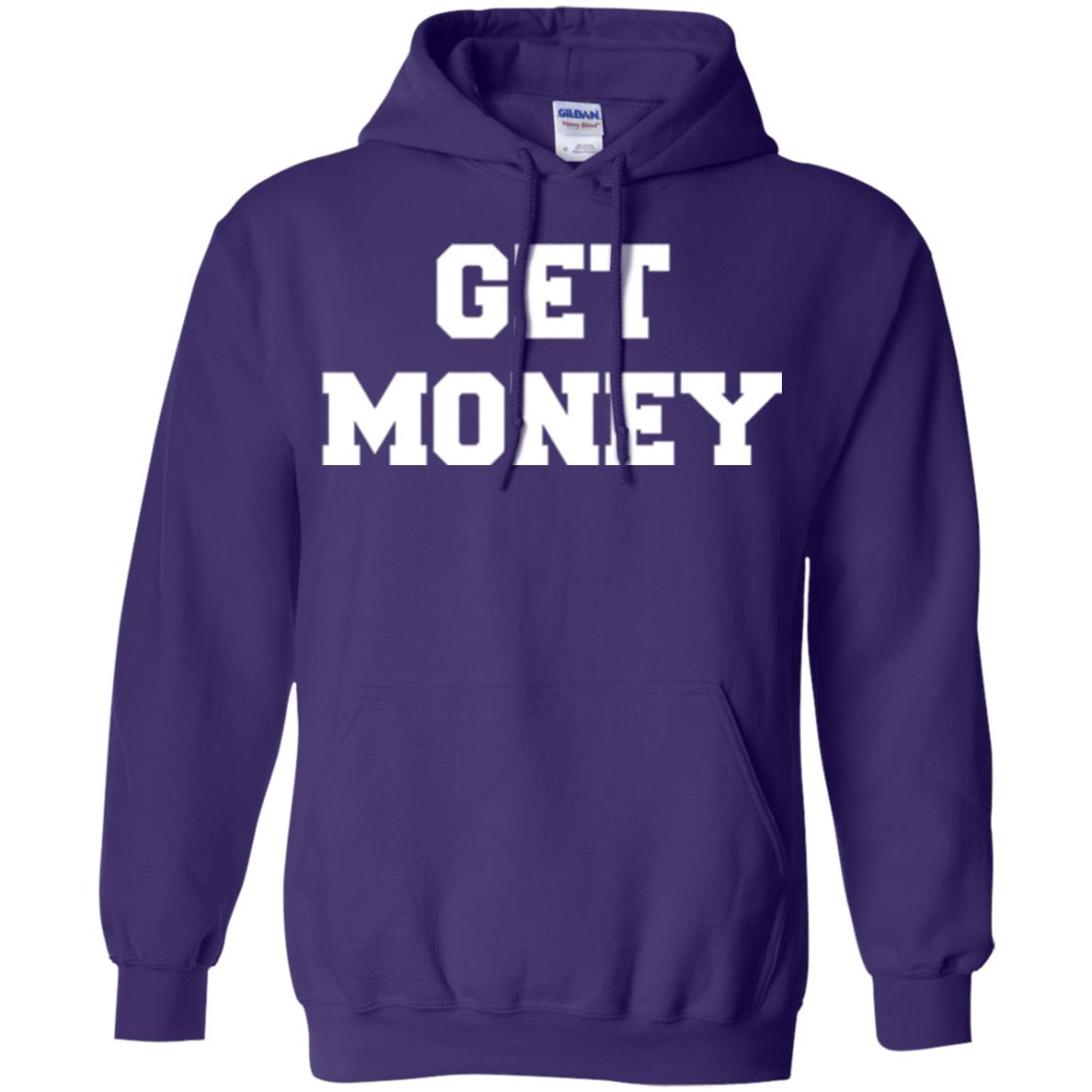 Motivational Quote T-shirt Get Money Purple