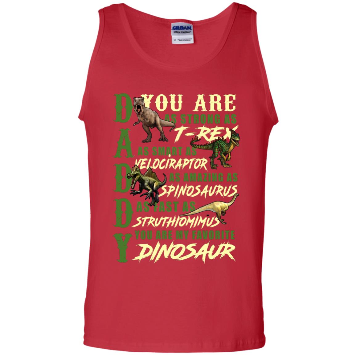 Daddy You Are My Favorite Dinosaur Shirt For Father_s Day Red