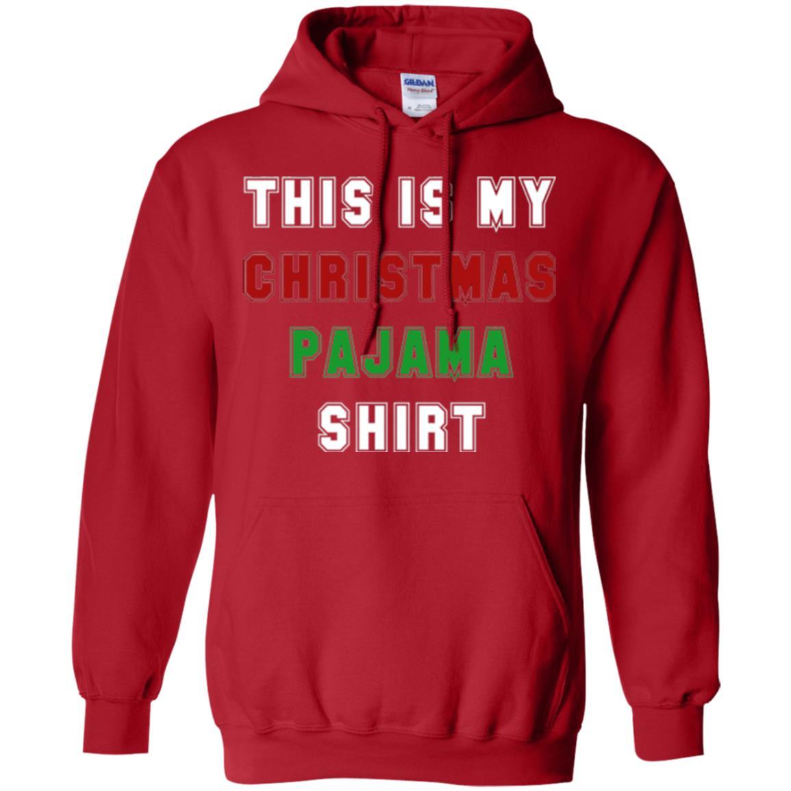 Christmas T-shirt This Is My Christmas Pajama Red