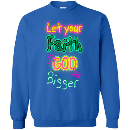 Let Your Faith In God Be Bigger Best Quote Shirt Royal