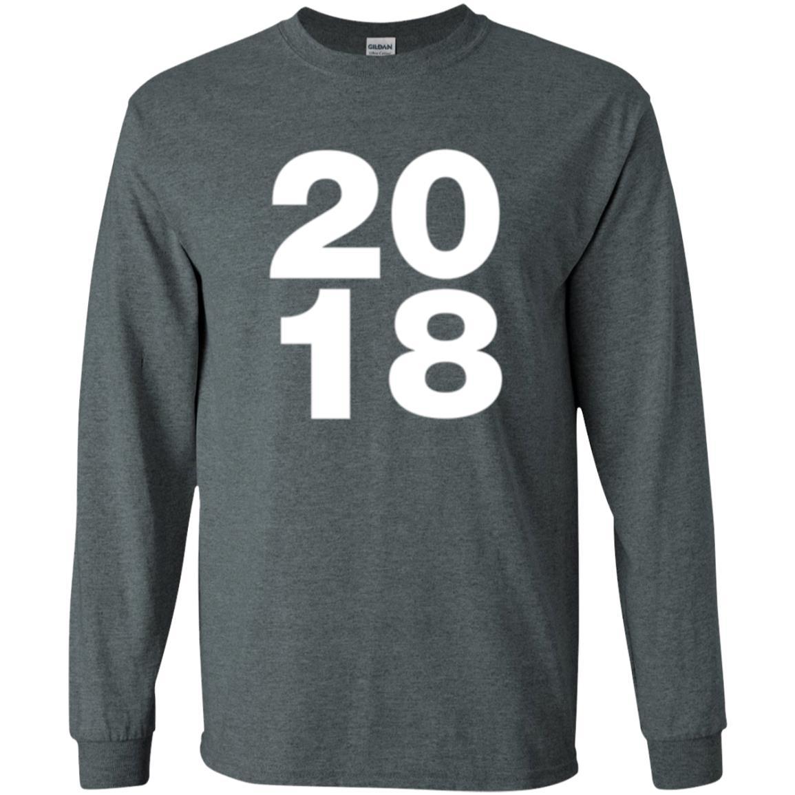 Happy New Year T-shirt 2018 New Year Party T-shirt Dark Heather