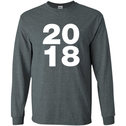 Happy New Year T-shirt 2018 New Year Party T-shirt Dark Heather
