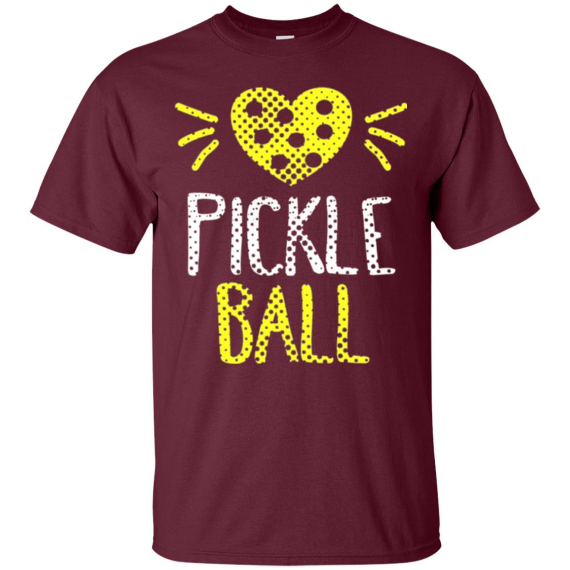 Pickleball Lover T-shirt Cute Retirement Maroon