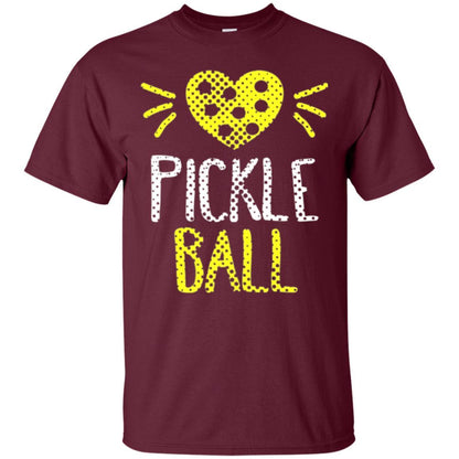 Pickleball Lover T-shirt Cute Retirement Maroon