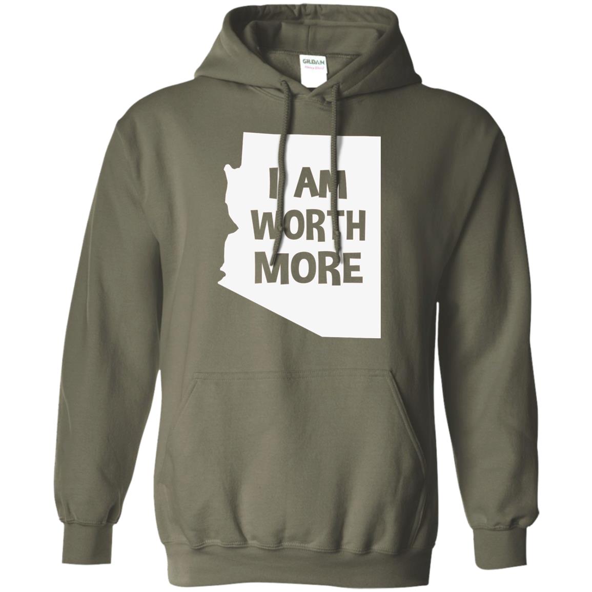 Arizona Teacher Shirt I Am Worth More Military Green
