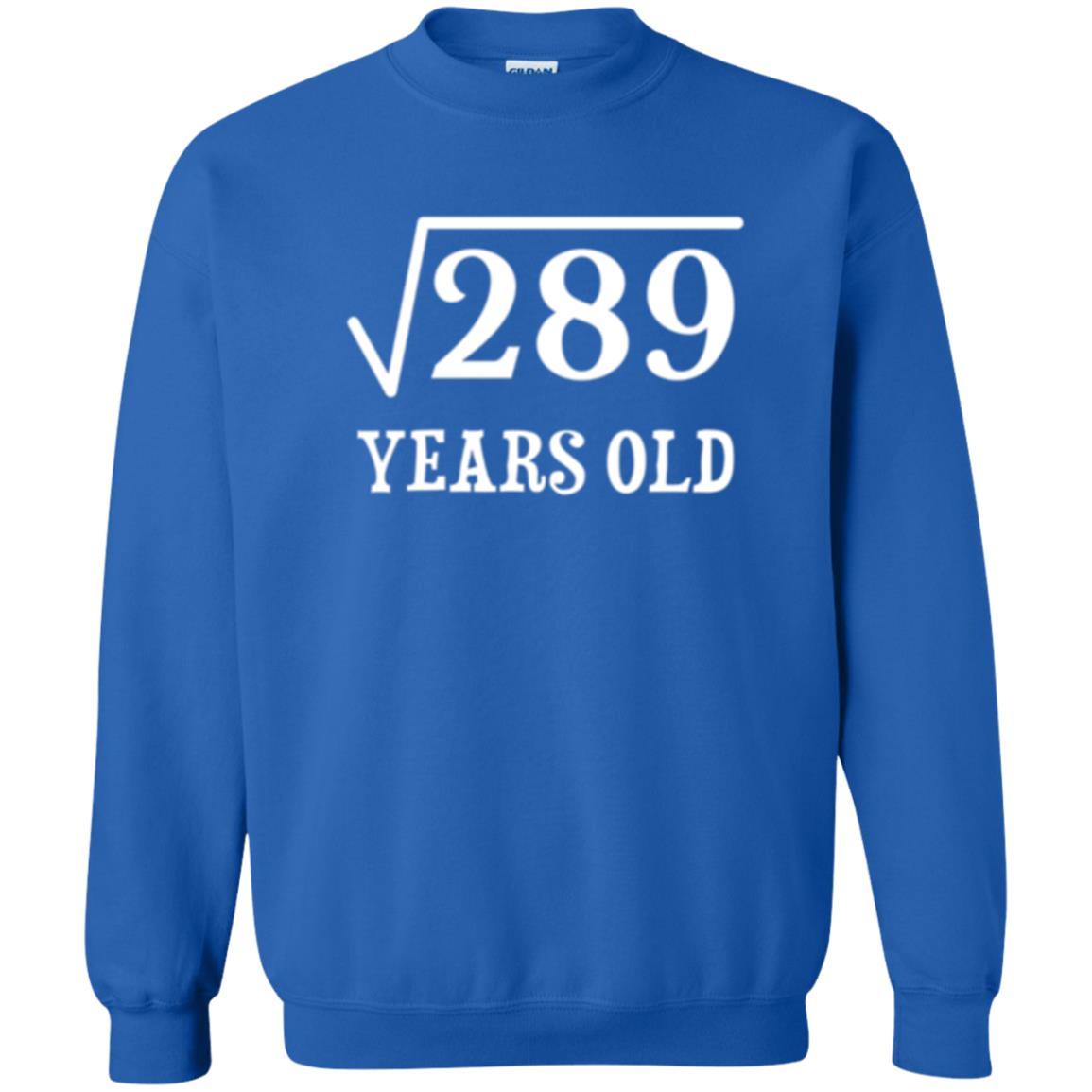 Brithday T-shirt Square Root Of 289 Royal