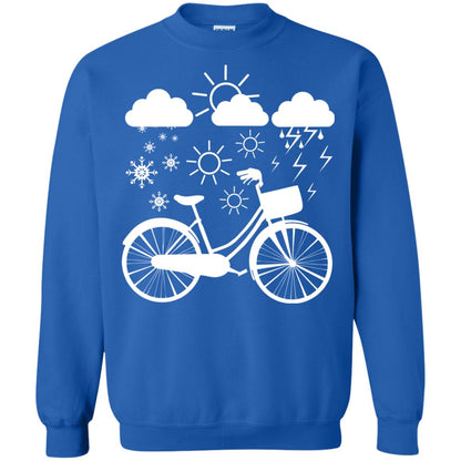 Bicycle All Weather Cyclist T-shirt For Bicycle Lover Royal