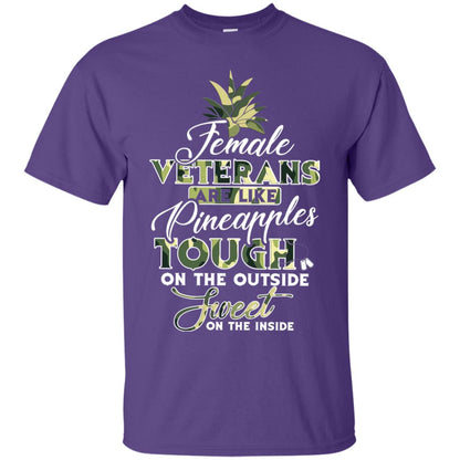 Female Veterans Are Like Pineapple Tough On The Outside Sweet On The Inside Purple