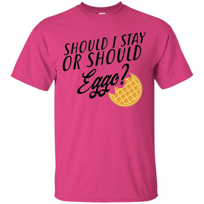 Waffle T-shirt Should I Stay Or Should Eggo T-shirt Heliconia
