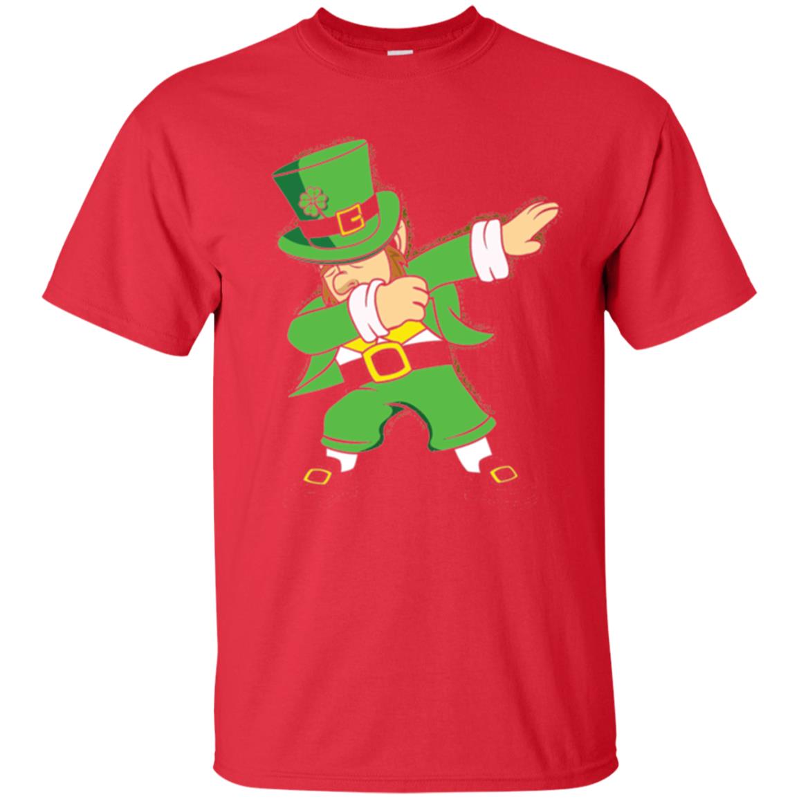 St. Patrick_s Day T-shirt Irish Dabbing T-shirt Red