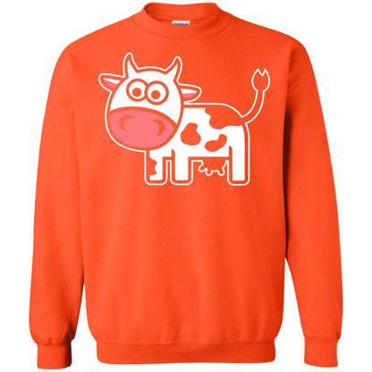 Cute Comic Cow Lover T-shirt Orange
