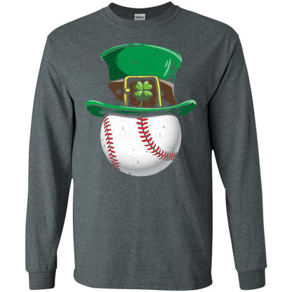 Leprechaun St. Patrick_s Day Baseball Ball T-shirt Dark Heather