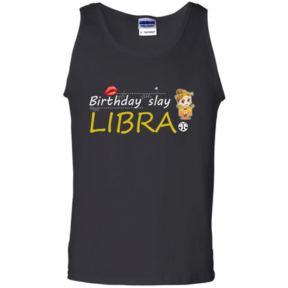Cute Libra Girl Birthday Lip Slay T-shirt Black