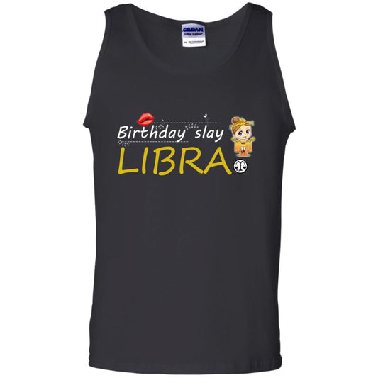 Cute Libra Girl Birthday Lip Slay T-shirt Black
