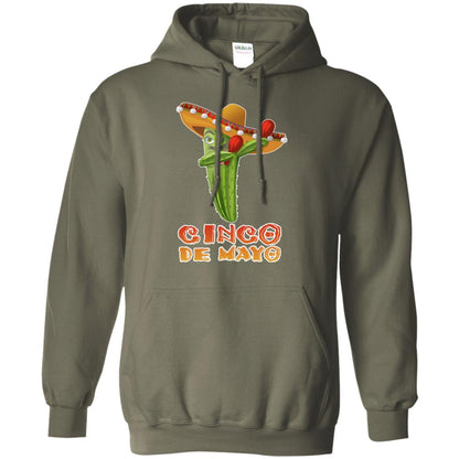 Dabbing Cinco De Mayo Cactus Shirt Military Green