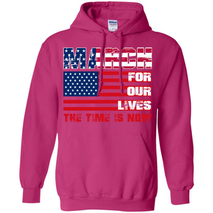 March For Our Lives The Time Is Now Gun Controls T-shirt Heliconia