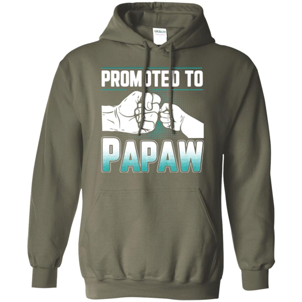 Promoted To Papaw Papa T-shirt Military Green
