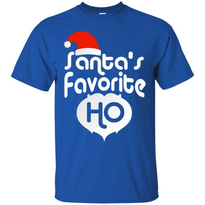 Christmas T-shirt Santa's Favorite Ho Royal