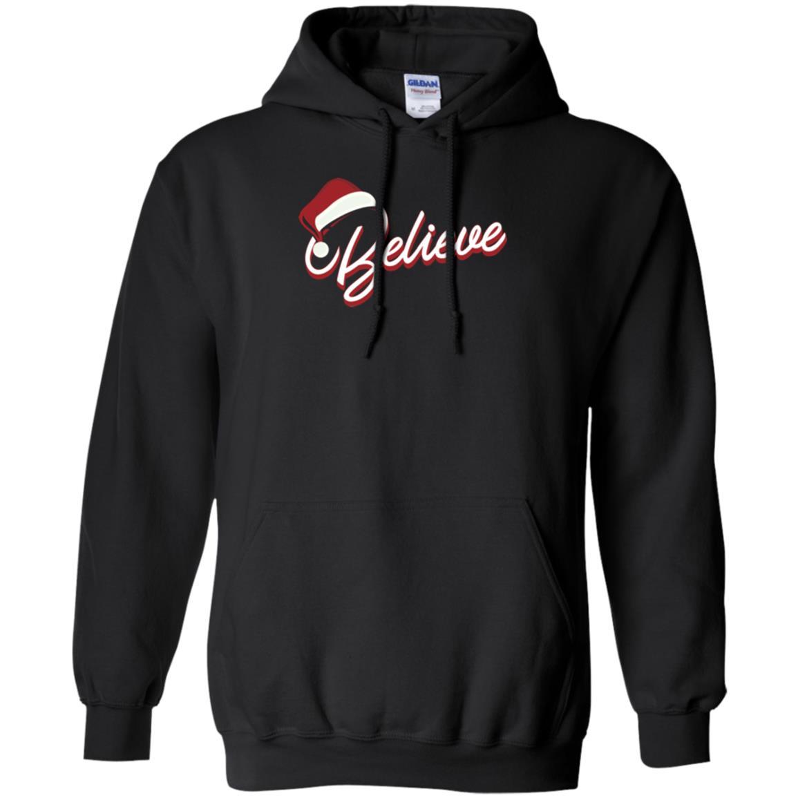 Christmas T-shirt Believe In Santa Claus Black
