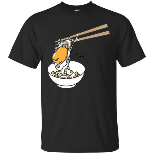 Gudetama Chopsticks T-shirt Black