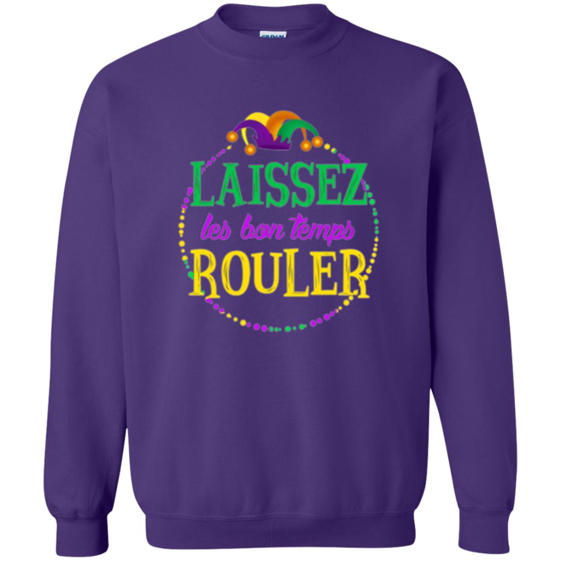 Mardi Gras T-shirt Laissez Les Bon Temps Rouler Purple
