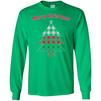 Unique Buffalo Plaid Tree Christmas Matching Pajama T-shirt Irish Green